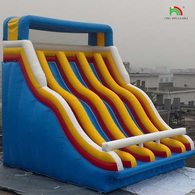 উচ্চ মানের ভিজা inflatable জল স্লাইড সেরা প্লাটুন টারপোলিন মানের সঙ্গে ওয়াটার পুল স্লাইড