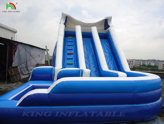 উচ্চ মানের বাঁক ডাবল লেন ব্লো আপ কিডস inflatable জল স্লাইড