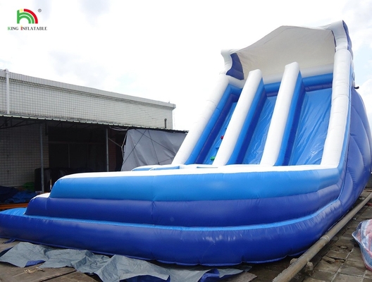 উচ্চ মানের বাঁক ডাবল লেন ব্লো আপ কিডস inflatable জল স্লাইড