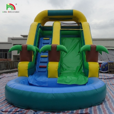 সস্তা দাম বাণিজ্যিক গ্রেড পিভিসি পুল সহ inflatable জল স্লাইড
