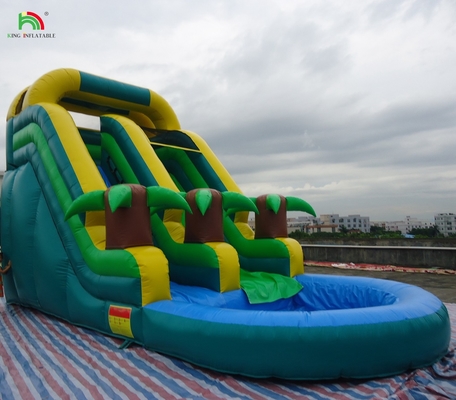 সস্তা দাম বাণিজ্যিক গ্রেড পিভিসি পুল সহ inflatable জল স্লাইড