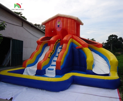 কারখানার দাম ডাবল স্লাইড ইনফ্ল্যাটেবল ওয়াটার স্লাইড বাণিজ্যিক ওয়াটার স্লাইড