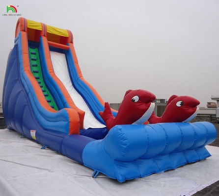 বিনোদন পার্ক শীর্ষ মানের inflatable ঢেউ জল ভিজা স্লাইড ভাড়া ব্যবসার জন্য