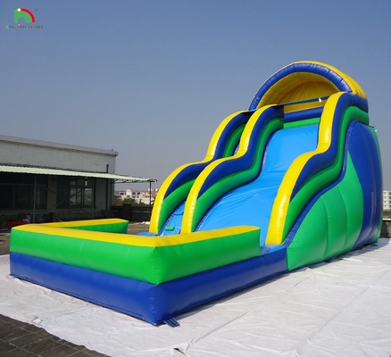 ওয়াটার স্লাইড সহ বাণিজ্যিক inflatable ঝাঁপ দাও ঘর বাচ্চাদের জাম্পিং ক্যাসল