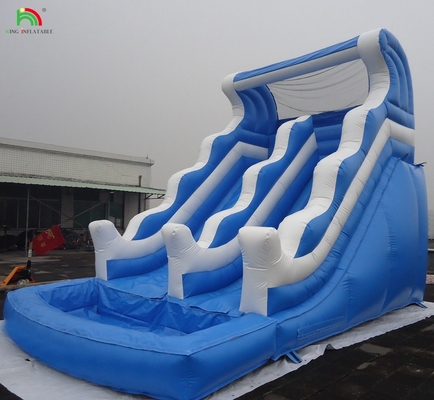 সস্তা বাণিজ্যিক ডাবল স্প্ল্যাশ ডাবল লেন inflatable জল স্লাইড বিক্রয়ের জন্য