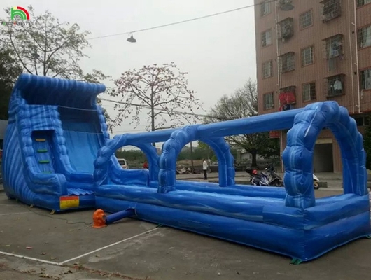 পুলের সাথে বাণিজ্যিক inflatable জল স্লাইড