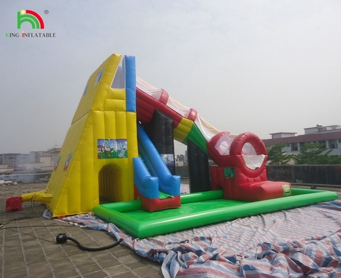কাস্টমাইজড কমার্শিয়াল কাসল কিডস ইনফ্ল্যাটেবল খেলার মাঠ ট্রাম্পোলিন ওয়াটার স্লাইড জাম্পিং কম্বো বাউন্সার