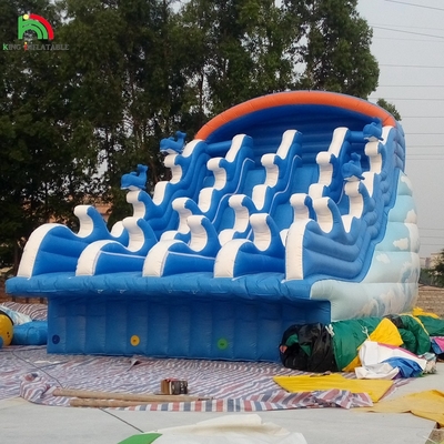 বহিরঙ্গন গ্রীষ্ম শীতল তরঙ্গ পুল স্লাইড ইনফ্ল্যাটেবল ওয়াটার স্লাইড জন্য ইনগ্রাউন্ড পুল প্রাপ্তবয়স্ক শিশুদের