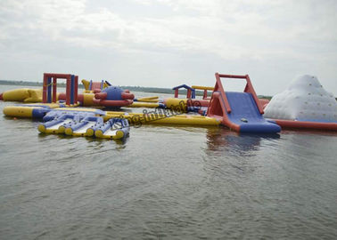 বাণিজ্যিক পিভিসি Tarpaulin Inflatable জল পার্ক, স্প্ল্যাশ জল খেলার মাঠ সরঞ্জাম