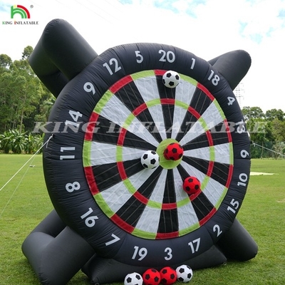 আউটডোর ইনফ্ল্যাটেবল ফুটবল ডার্টস বোর্ড সঙ্গে 8pcs ফুটবল বল 370W ব্লোয়ার সাপোর্ট ফ্রেম Kick Dartboard স্পোর্ট গেম জন্য