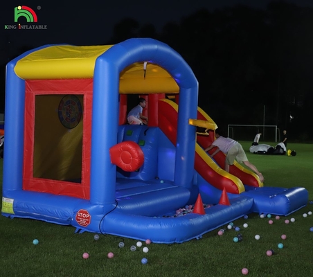 বাচ্চাদের জন্য বাউন্স কাসল, বাউন্স কাসল, স্লাইড, ক্লাইম্বিং, বাধা, ট্রাম্পোলিন, বল পিট পুল