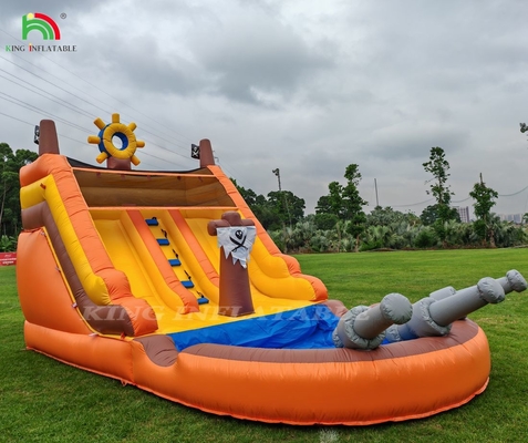 বাণিজ্যিক ডাবল লেন ইনফ্ল্যাটেবল ওয়াটার স্লাইডস পুল সহ বাচ্চাদের জন্য ওয়াটার স্লাইড ইনফ্ল্যাটেবল