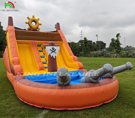বাণিজ্যিক ডাবল লেন ইনফ্ল্যাটেবল ওয়াটার স্লাইডস পুল সহ বাচ্চাদের জন্য ওয়াটার স্লাইড ইনফ্ল্যাটেবল