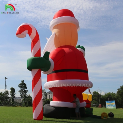 20ft 26ft 33ft ক্রিসমাস আউটডোর সজ্জা বিজ্ঞাপনের জন্য বিশাল inflatable সান্তা ক্লাউস