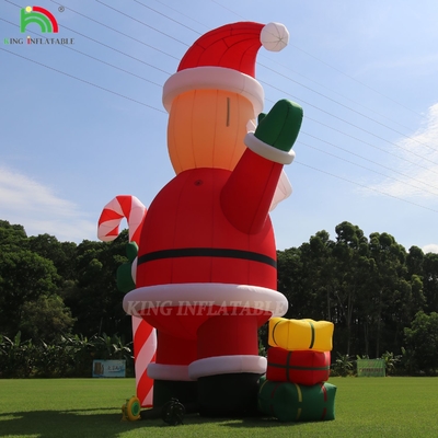 20ft 26ft 33ft ক্রিসমাস আউটডোর সজ্জা বিজ্ঞাপনের জন্য বিশাল inflatable সান্তা ক্লাউস