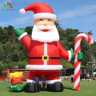 20ft 26ft 33ft ক্রিসমাস আউটডোর সজ্জা বিজ্ঞাপনের জন্য বিশাল inflatable সান্তা ক্লাউস