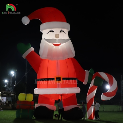 ক্রিসমাস বাগান পার্টি সজ্জা জন্য LED লাইট সঙ্গে 33ft কার্টুন দৈত্য উজ্জ্বল inflatable সান্তা ক্লাউস অলঙ্কার