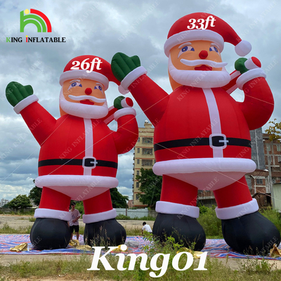 20ft 26ft 33ft বিজ্ঞাপন inflatable সান্তা ক্লাউস জন্য ক্রিসমাস পার্টি প্রসাধন