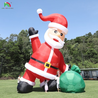 20ft 26ft 33ft 40ft ক্রিসমাস বহিরঙ্গন লন ইয়ার্ড জন্য inflatable সান্তা xmas পার্টি প্রসাধন