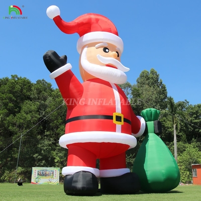 20ft 26ft 33ft 40ft ক্রিসমাস বহিরঙ্গন লন ইয়ার্ড জন্য inflatable সান্তা xmas পার্টি প্রসাধন