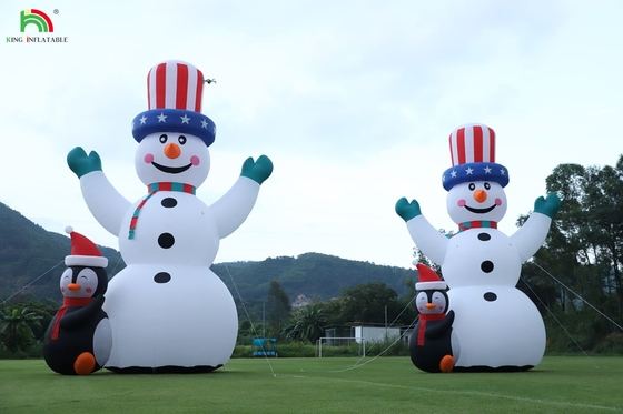 26/33FT আউটডোর ক্রিসমাস স্নোম্যান inflatable Giant Inflatable Snowman with Blower for Christmas Holiday Indoor Outdoor Party Garden Yard Decoration