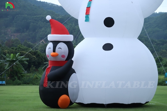 26/33FT আউটডোর ক্রিসমাস স্নোম্যান inflatable Giant Inflatable Snowman with Blower for Christmas Holiday Indoor Outdoor Party Garden Yard Decoration