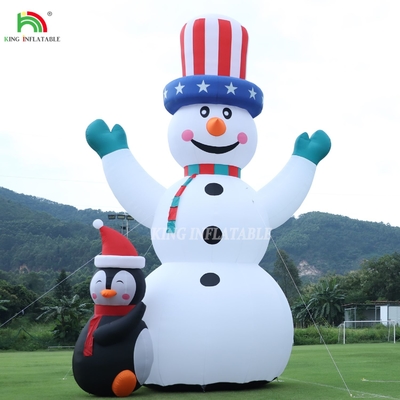 26/33FT আউটডোর ক্রিসমাস স্নোম্যান inflatable Giant Inflatable Snowman with Blower for Christmas Holiday Indoor Outdoor Party Garden Yard Decoration