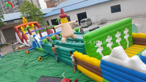বাণিজ্যিক আউটডোর inflatable বাধা কোর্স চ্যালেঞ্জ প্রাপ্তবয়স্ক inflatable বাধা কোর্স বাউন্স হাউস পার্টি গেমস