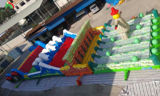 বাণিজ্যিক বাউন্স হাউস প্রাপ্তবয়স্ক গেম বাধা কোর্স বাচ্চাদের ক্রীড়া কার্যক্রম inflatable বাধা কোর্স inflatable প্রাপ্তবয়স্কদের জন্য