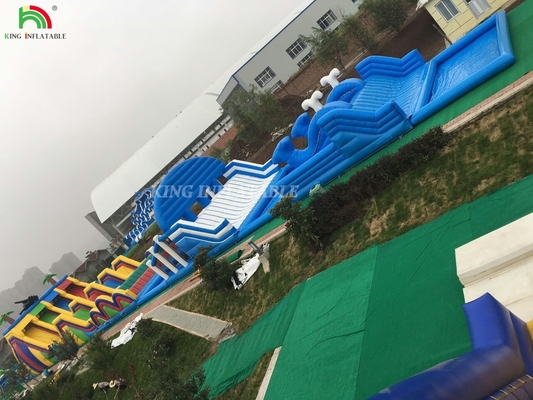 বহিরঙ্গন বিশাল inflatable বড় ঝাঁক থিম বহিরঙ্গন পার্ক খেলার মাঠ inflatable কাসল কম্বো inflatable বাধা কোর্স