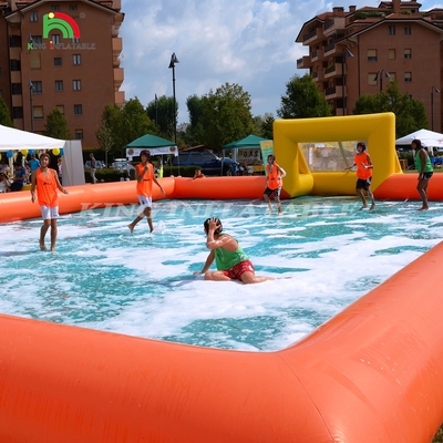 কারখানার কাস্টমাইজড পিভিসি inflatable ফুটবল খেলার মাঠ আউটডোর স্পোর্টস গেম জন্য inflatable ফুটবল মাঠ