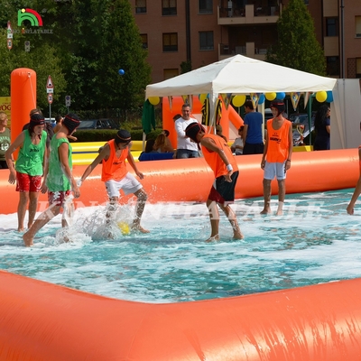 কারখানার কাস্টমাইজড পিভিসি inflatable ফুটবল খেলার মাঠ আউটডোর স্পোর্টস গেম জন্য inflatable ফুটবল মাঠ