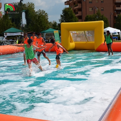 কারখানার কাস্টমাইজড পিভিসি inflatable ফুটবল খেলার মাঠ আউটডোর স্পোর্টস গেম জন্য inflatable ফুটবল মাঠ