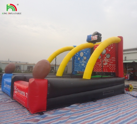 আউটডোর ইনফ্ল্যাটেবল মজার গেমস স্পোর্টস কোয়ার্টারব্যাক ব্লিটজ ইনফ্ল্যাটেবল ফুটবল টস গেম