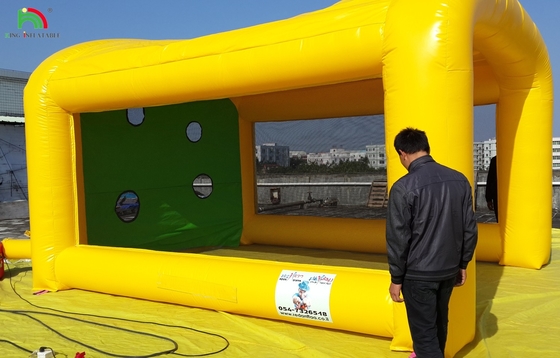 ফুটবল শুট আউট গেম ভাল দাম বাণিজ্যিক টেকসই inflatable ফুটবল গোল