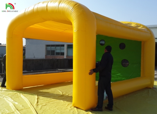 ফুটবল শুট আউট গেম ভাল দাম বাণিজ্যিক টেকসই inflatable ফুটবল গোল