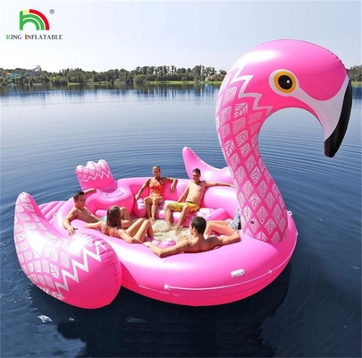 6 জনের জন্য inflatable পাউন ওয়াটার মাউন্ট সমুদ্র হ্রদ পুল ভাসমান জল খেলনা দৈত্য ইউনিকর্ন ফ্লেমিংগো জল পার্টি জন্য inflatable ভাসমান বিছানা