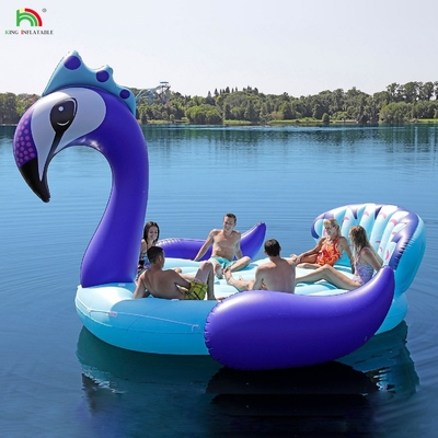 6 জনের জন্য inflatable পাউন ওয়াটার মাউন্ট সমুদ্র হ্রদ পুল ভাসমান জল খেলনা দৈত্য ইউনিকর্ন ফ্লেমিংগো জল পার্টি জন্য inflatable ভাসমান বিছানা
