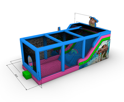 বাণিজ্যিক গ্রেড পিভিসি বড় inflatable জল স্লাইড বাউন্স হাউস কম্বো বাউন্সী কাসল
