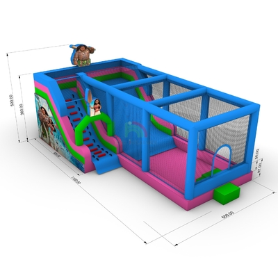 বাণিজ্যিক গ্রেড পিভিসি বড় inflatable জল স্লাইড বাউন্স হাউস কম্বো বাউন্সী কাসল