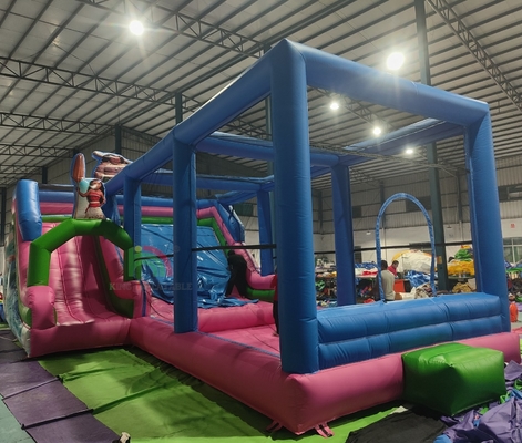 বাণিজ্যিক গ্রেড পিভিসি বড় inflatable জল স্লাইড বাউন্স হাউস কম্বো বাউন্সী কাসল