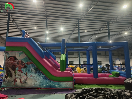 বাণিজ্যিক গ্রেড পিভিসি বড় inflatable জল স্লাইড বাউন্স হাউস কম্বো বাউন্সী কাসল