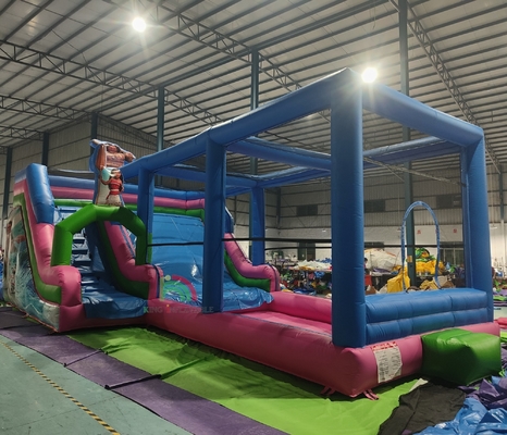 বাণিজ্যিক গ্রেড পিভিসি বড় inflatable জল স্লাইড বাউন্স হাউস কম্বো বাউন্সী কাসল