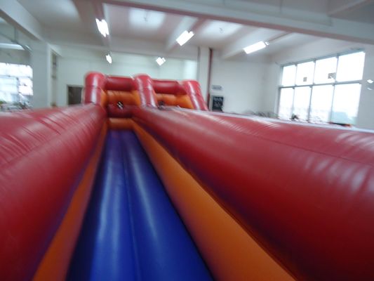 বহিরঙ্গন ইনফ্ল্যাটেবল বাঞ্জি রান গেম, যেখানে দুইজন প্রতিযোগী দৌড় প্রতিযোগিতায় অংশ নিতে পারে, দ্বৈত লেন এবং ইন্টারেক্টিভ ইনফ্ল্যাটেবল গেম