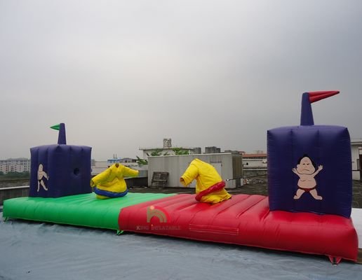 উচ্চ মানের ইনফ্ল্যাটেবল গেম কার্নিভাল বাউন্স হাউস সুমো স্যুটস বাঞ্জি রান প্রাপ্তবয়স্ক এবং শিশুদের জন্য ﻿