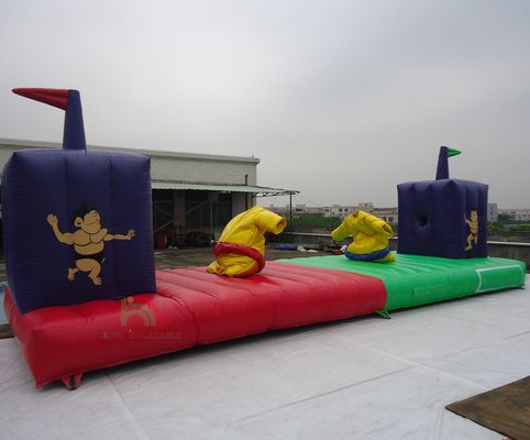 উচ্চ মানের ইনফ্ল্যাটেবল গেম কার্নিভাল বাউন্স হাউস সুমো স্যুটস বাঞ্জি রান প্রাপ্তবয়স্ক এবং শিশুদের জন্য ﻿