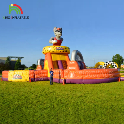 আউটডোর ট্র্যাক্টর রান ইনflatable বাধা কোর্স ট্র্যাক্টর সরঞ্জাম রান ইনflatable বাধা কোর্স