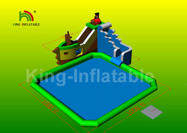 0.9 মিমি পিভিসি Inflatable জল পার্কের পাইরেট জাহাজ টাইপ / Inflatable জল ক্রিয়াকলাপ