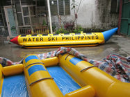সমুদ্র / লেক Inflatable কলা নৌকা বহিরাগত বিনোদন জন্য একক লাইন