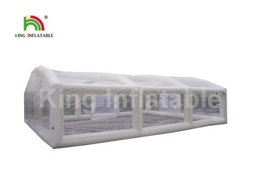 লোগো মুদ্রণ অগ্নি সঙ্গে স্বচ্ছ Inflatable ইভেন্ট তাঁবু ট্রেড শো ভাঁজ - Retardant